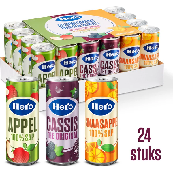 Hero Assorti mix   24 x 25 cl.