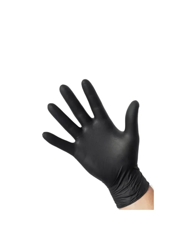 Nitril handschoenen  blauw/zwart XL ongepoederd