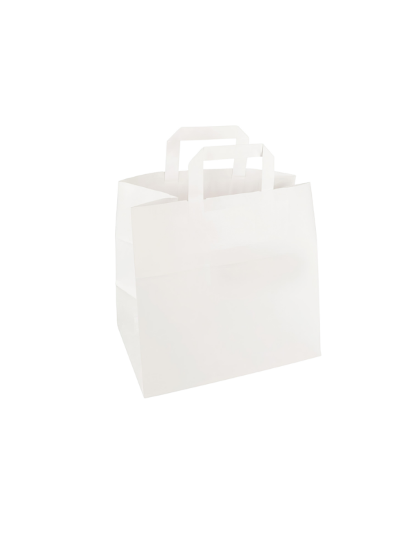Papieren Draagtas – Wit – Groot – 32x16x27cm